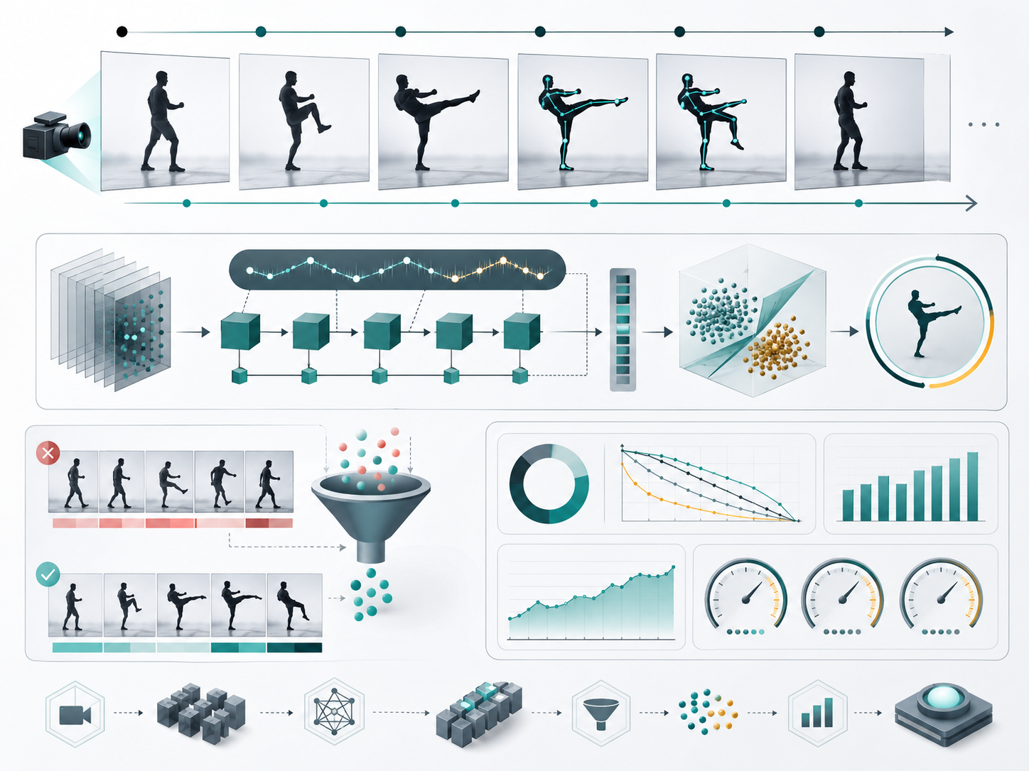 Video action recognition infographic