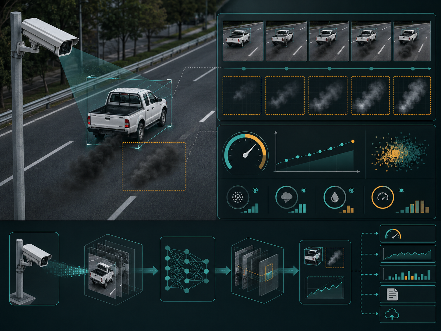 Black smoke detection infographic