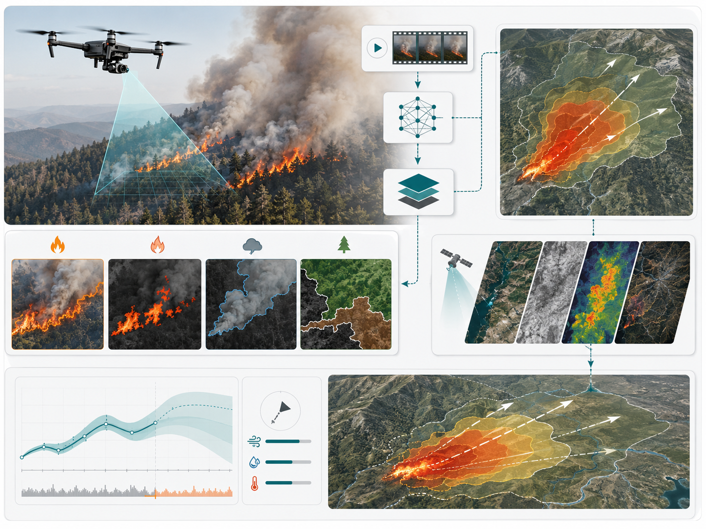 Wildfire analysis infographic